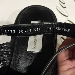 Mezlan Black Sandals Size 14W, NEVER worn.